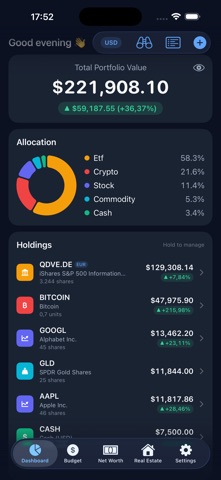 WealthPulse: Stocks & Crypto Screenshot 3 of 8