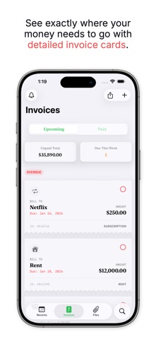 Pocket Receipts - Scan PDFs iPhone screenshot