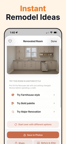 AI Remodel: Home Renovation iPhone screenshot