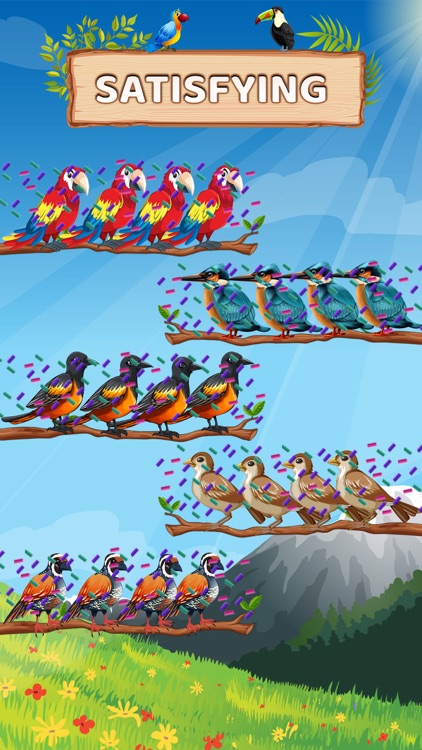 Birds Sort Color Sorting Game screenshot-0