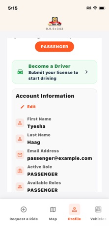 SOS Safe Ride iPhone screenshot