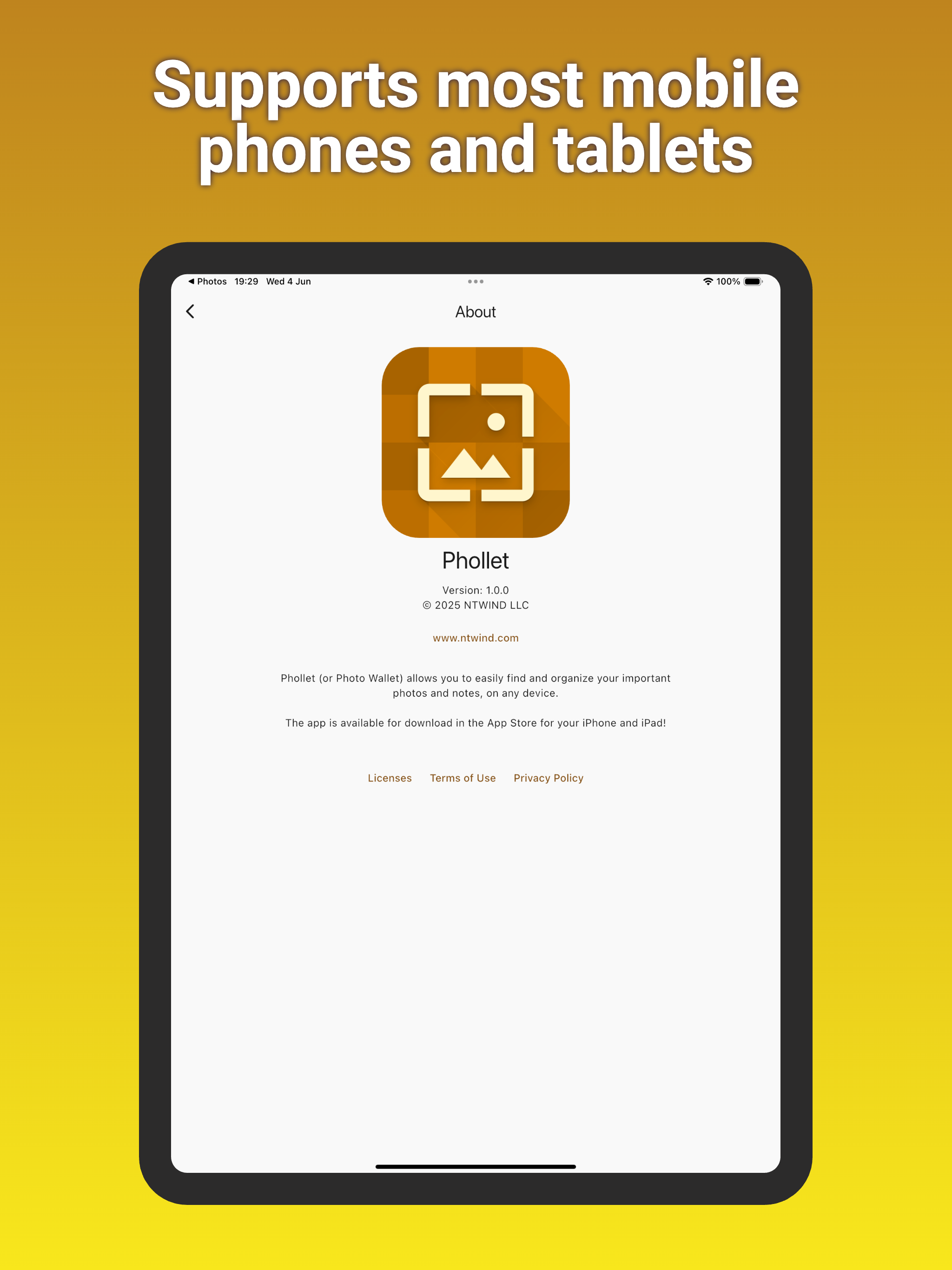 Phollet - Photo Wallet + Notes