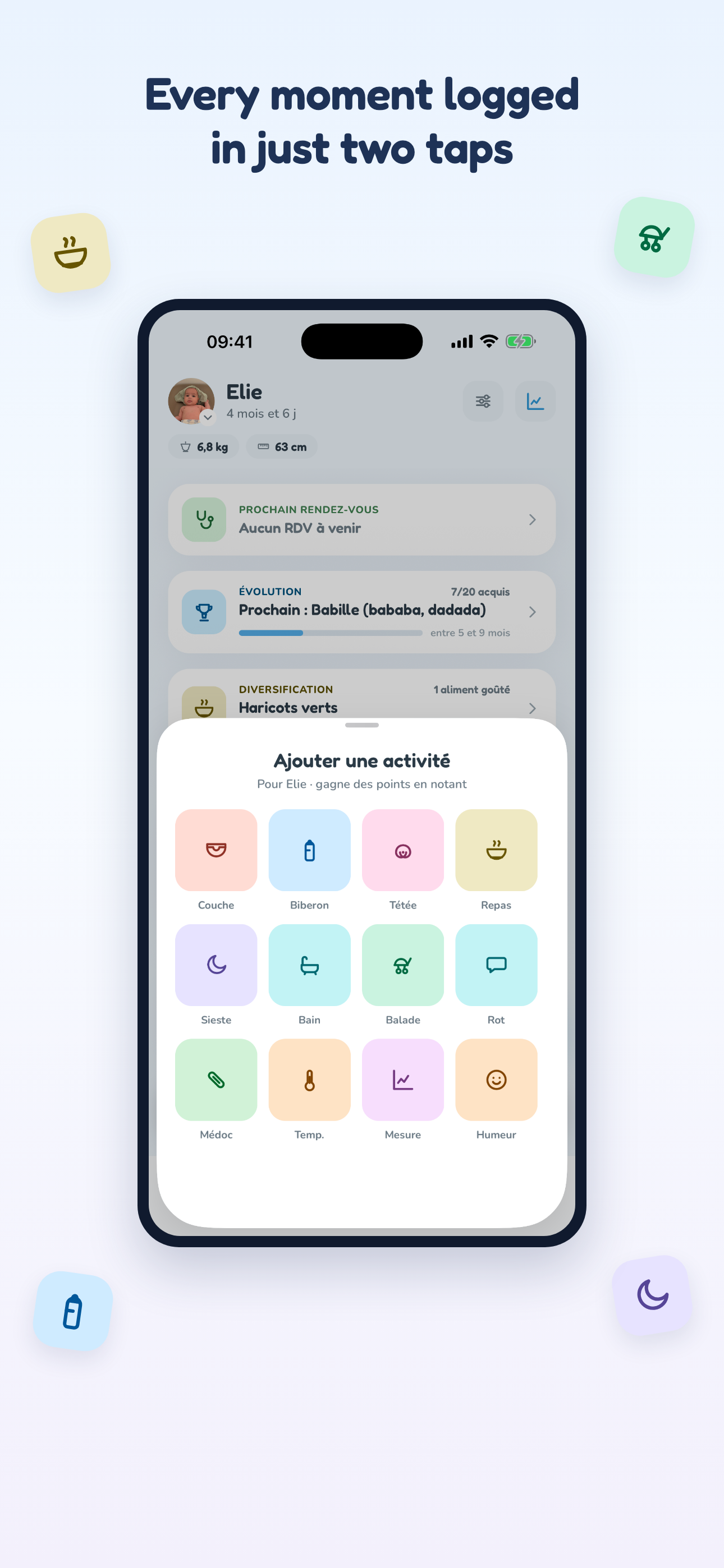 Ninou - baby tracker screenshot 2