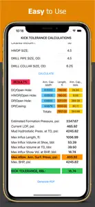 Kick Tolerance Calculator screenshot #2 for iPhone