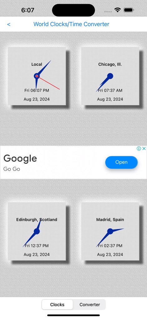 World Clocks / Time Converter - App de Utilidades | MWM