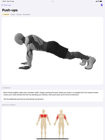 Caliscool: Calisthenics iPad screenshot