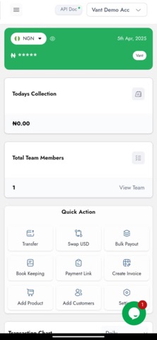 Vant Business screenshot