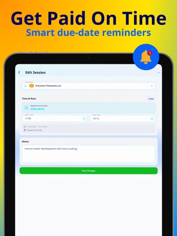 Billable Time & Client Tracker iPad screenshot
