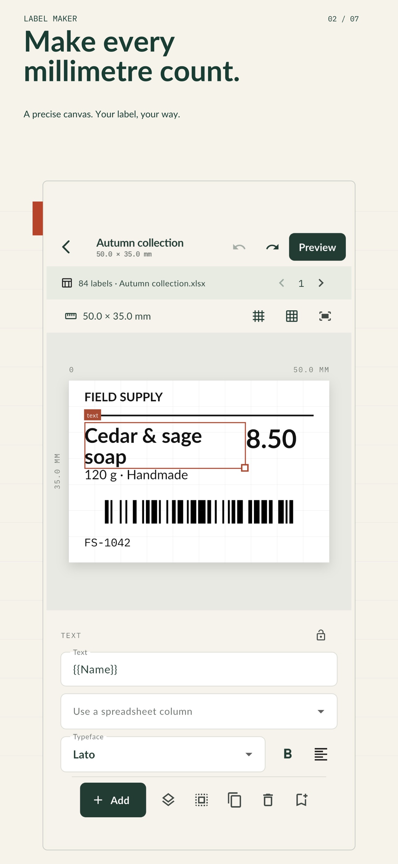 Screenshot 2 of Label Maker & Barcode Print