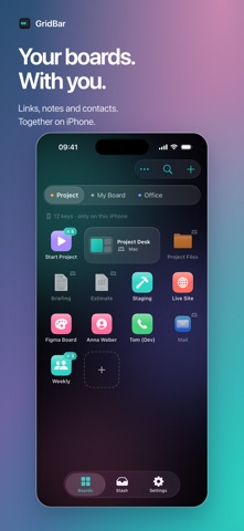 GridBar: Tile Shelf & Macros Screenshot 1 of 2