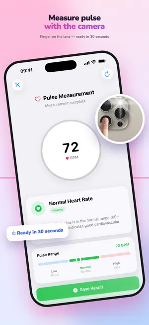 Pulse Measure & Blood Pressure screenshot 1