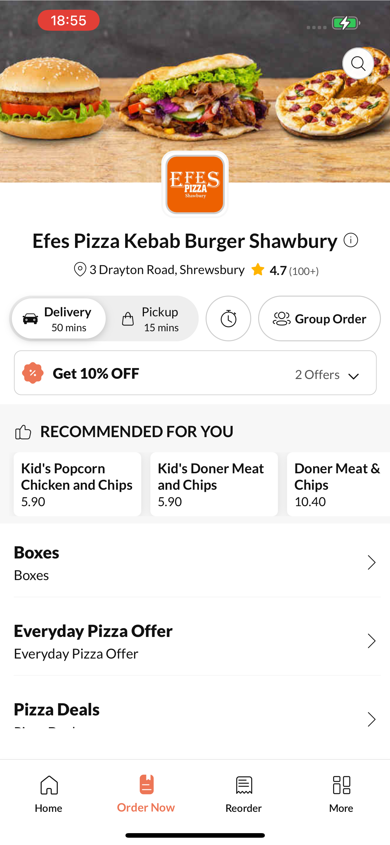 Efes Pizza Kebab Burger screenshot 2