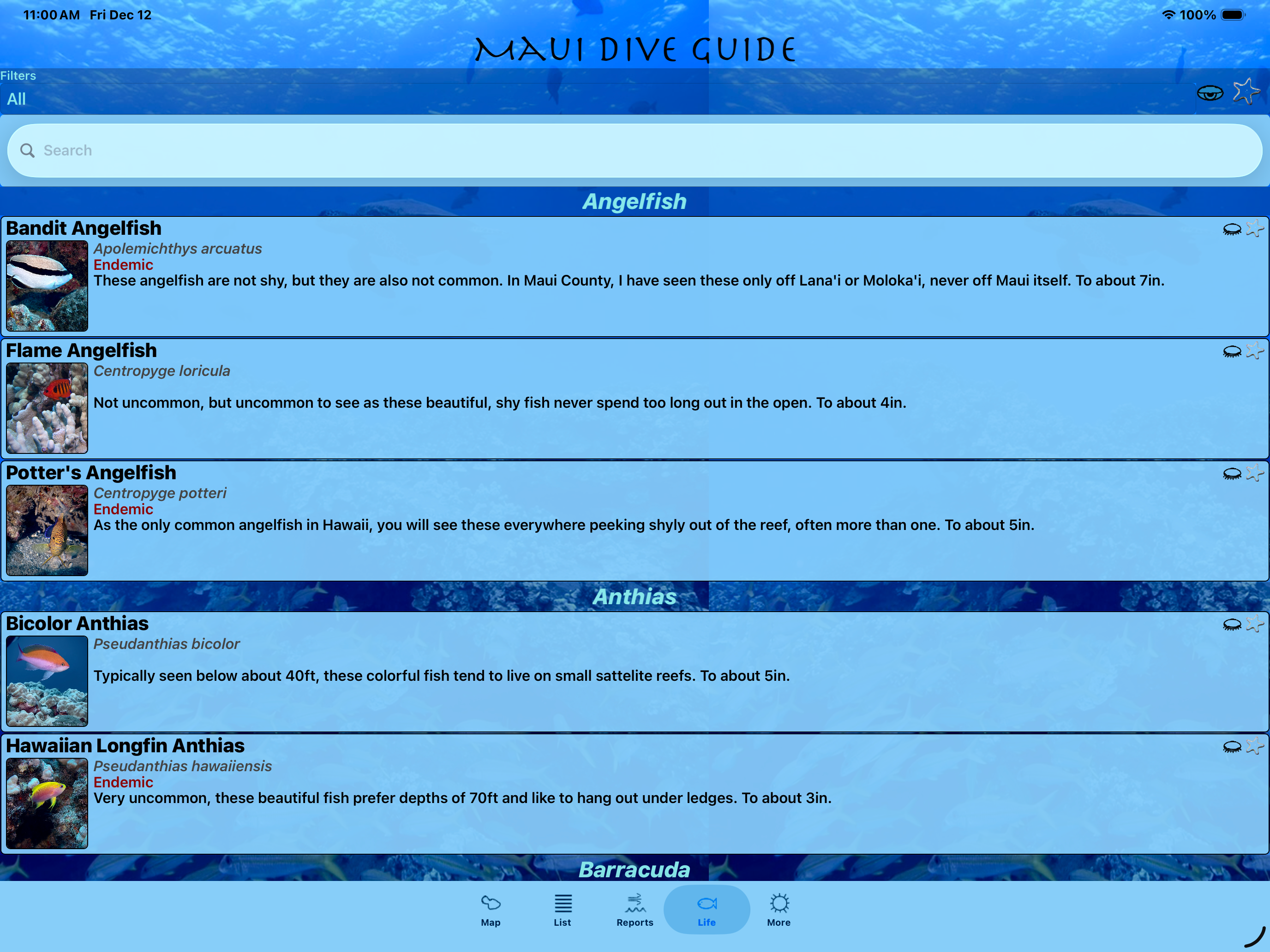 Maui Dive Guide screenshot 19