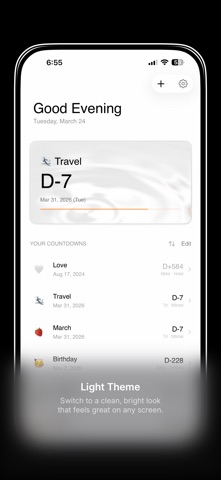 Countdown – D-Day & Widget iPhone screenshot