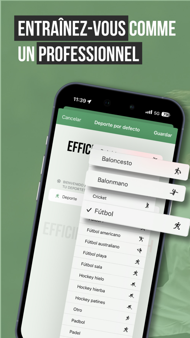 Screenshot #1 pour Efficiency Match Sports