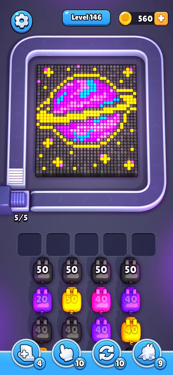 Pixel Flow! iOS Mod IPA screenshot 4 - iOS game interface