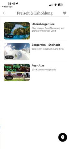 Wipptal Info iPhone screenshot