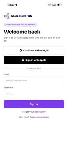 Need Tech Pro Screenshot 1 of 5