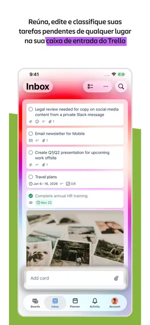 Trello: organize o que quiser! iPhone screenshot 2