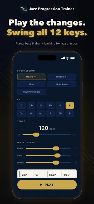 Jazz Progression Trainer screenshot 1