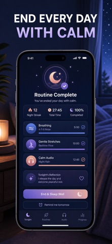 Wind Down: Bedtime Routine iPhone screenshot