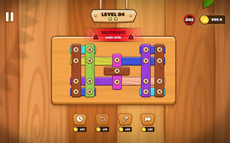 Wood Screw Puzzle • Nuts Bolts Screenshot