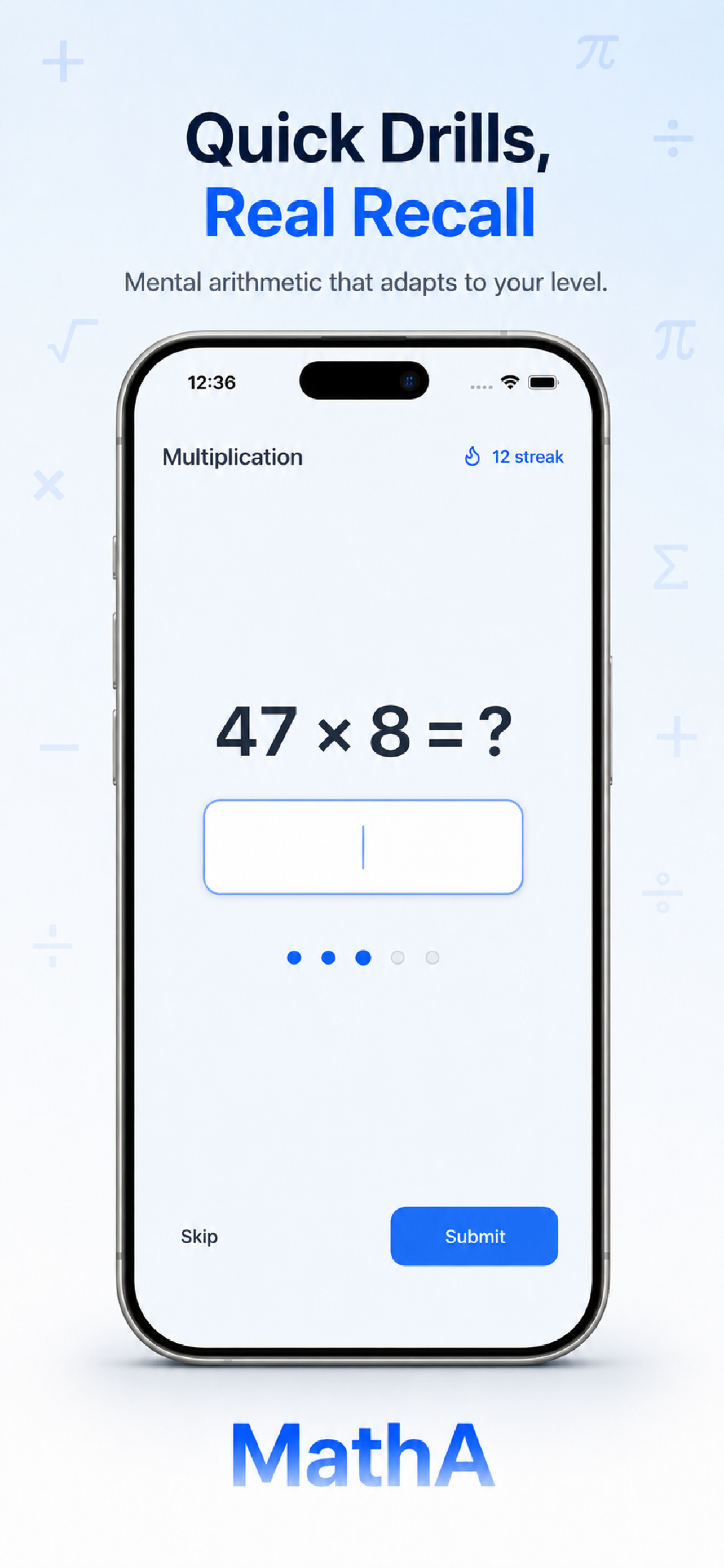 MathA: Mental Math Practice screenshot 3