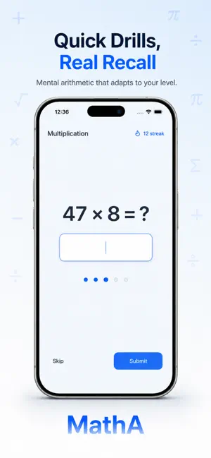 MathA: Mental Math Practice screenshot 3