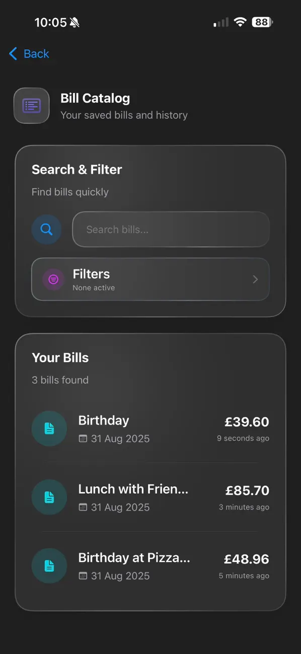 #6. Easy Bill Split (iOS) بواسطة: Felipe Goncalves