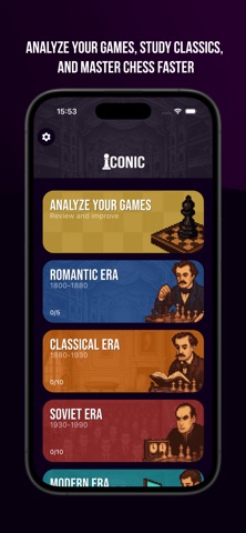 ChessIconic - Learn & Analyze Screenshot 1 of 7