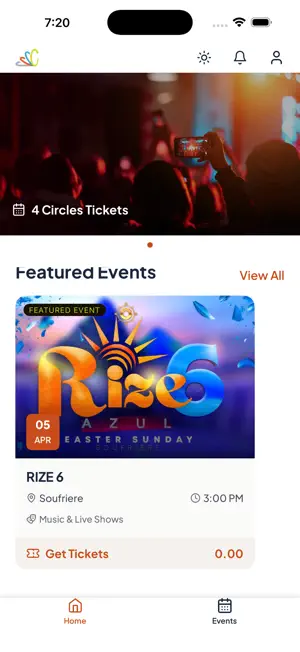 4 Circles Tickets screenshot 1