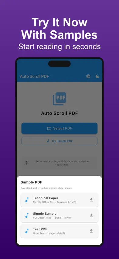 Auto Scroll PDF screenshot 2