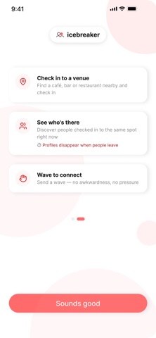 Icebreaker. iPhone screenshot