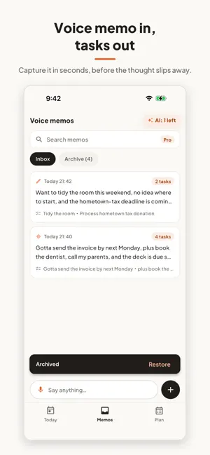 Murmio: AI Voice To-Do List screenshot 4