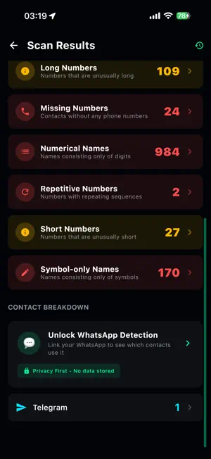 Contacts Cleaner AI screenshot 3