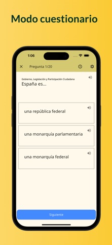 CCSE (Nacionalidad Española) screenshot