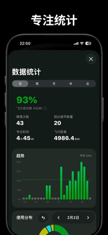 专注跳伞 - 番茄钟与计时器 screenshot