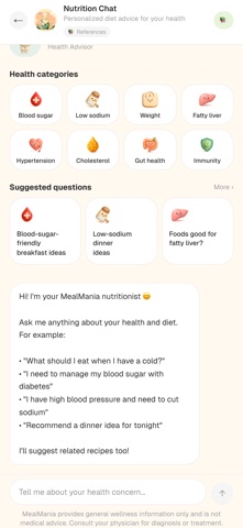 MealMania iPhone screenshot