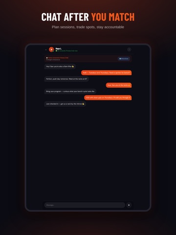 GymBuddy: Gym Partner Finder iPad screenshot