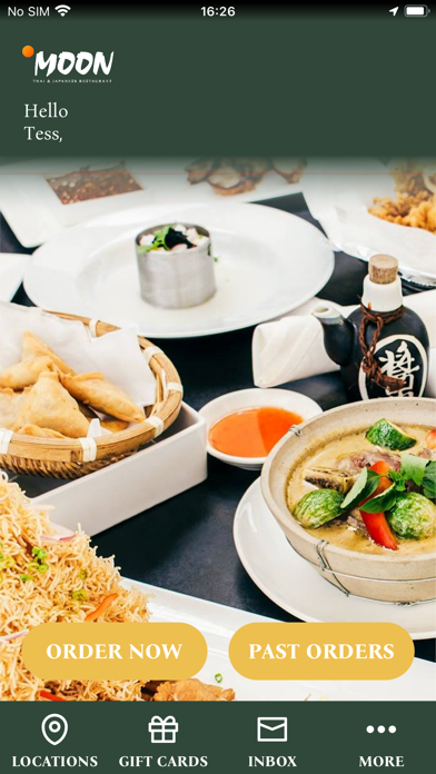 Moon Thai and Japanese iPhone screenshot 1 - Food & Drink app