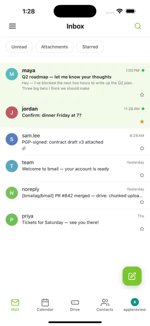 Bmail — Encrypted Email screenshot 1