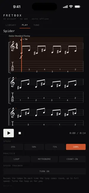 Fretbox — Tab Player screenshot 2