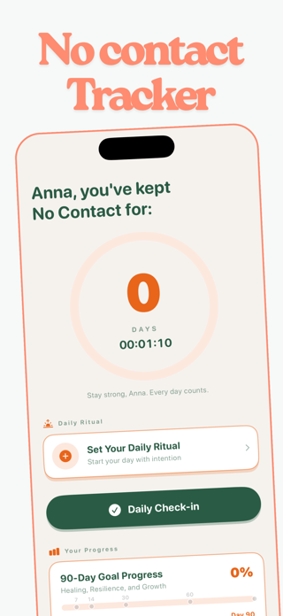 No Contact Tracker - BreakUp Screenshot 1 of 4