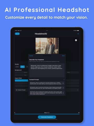 AI Professional Photo -Hshot iPad screenshot