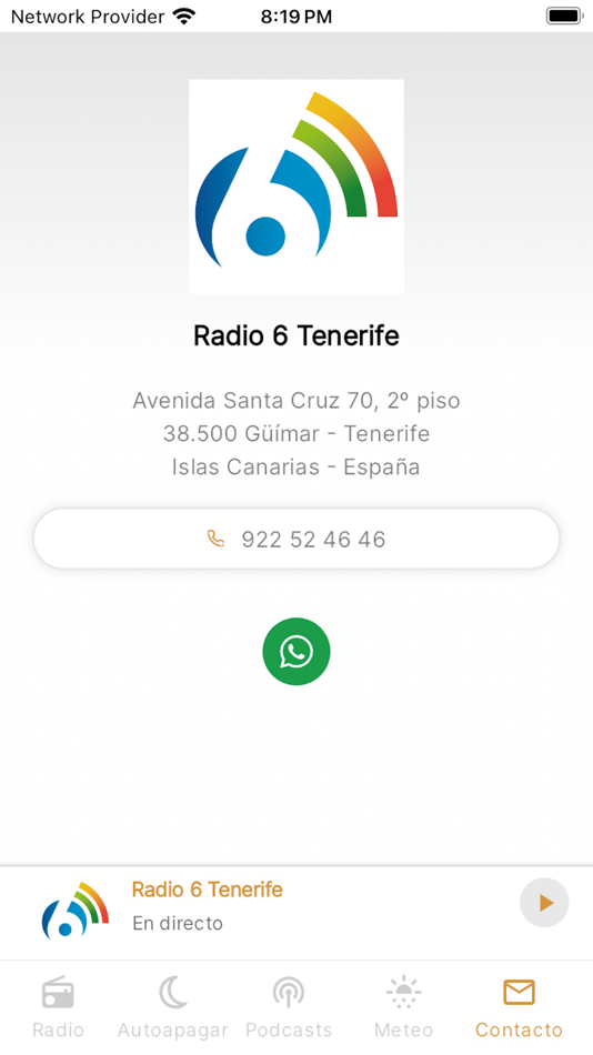 #3. Radio 6 App (iOS) 由: Audiovisual Tenerife Comunicación SL