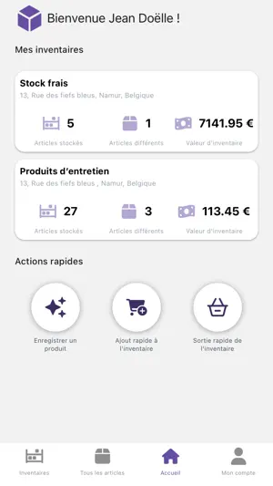 Stocky - Gestion d'inventaire screenshot 2