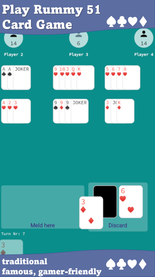 #3. Remi 51 Card Game (iOS) 由: Arnist Mobile