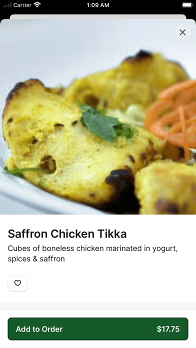 Mint Masala To Go iPhone screenshot 4 - Food & Drink app