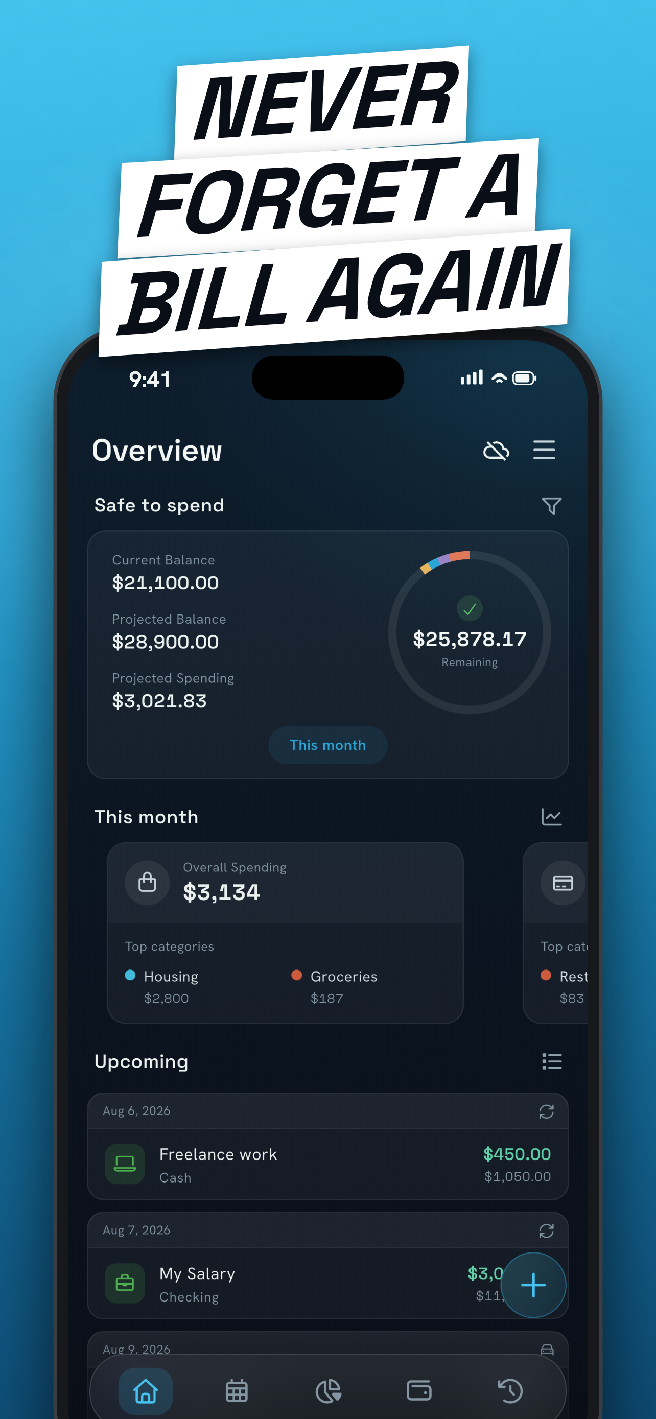 Monthly Bill Tracker: NEKO screenshot 2
