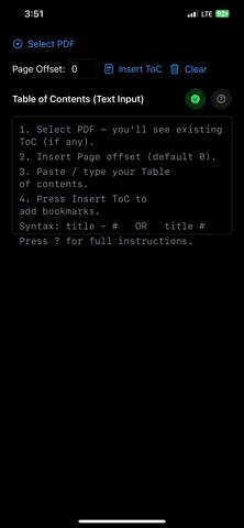 Table of Contents PDF screenshot